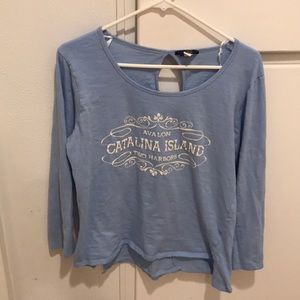 Catalina Island top with cute keyhole back